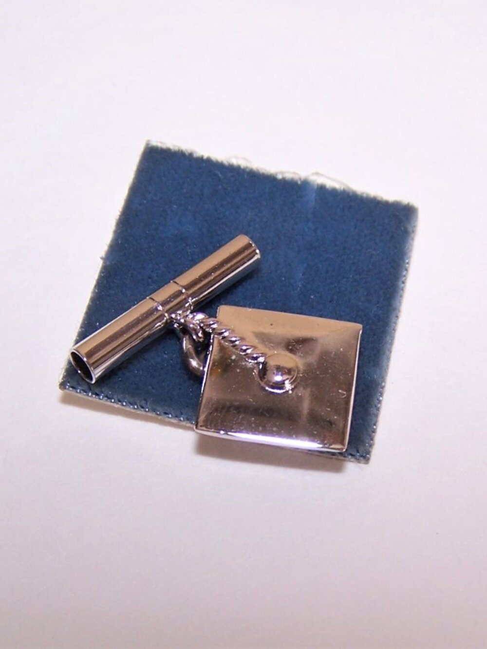 Wells Sterling Silver Charm - Graduation Graduate Cap/Diploma on Original Card